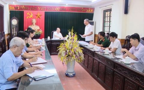 Ban Chỉ đạo tổng kết 10 năm thực hiện Nghị quyết Trung ương 8 khóa XI kiểm tra tại huyện Vũ Thư