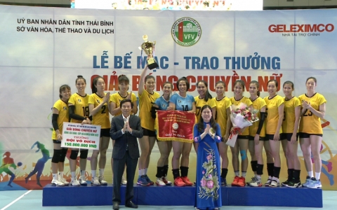 Geleximco Thái Bình vô địch giải Bông lúa vàng cúp Geleximco năm 2022