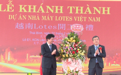 Khánh thành nhà máy Lotes Thái Thụy Việt Nam 