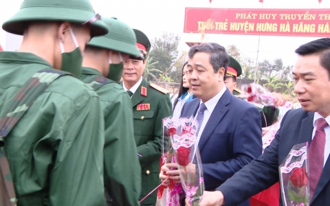 Thái Bình:  Lễ Giao nhận quân năm 2023