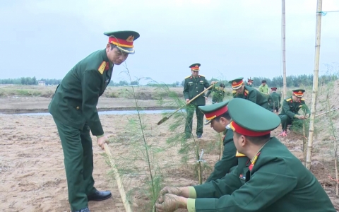 Bộ chỉ huy quân sự tỉnh Thái Bình phát động Tết trồng cây “Đời đời nhớ ơn Bác Hồ”