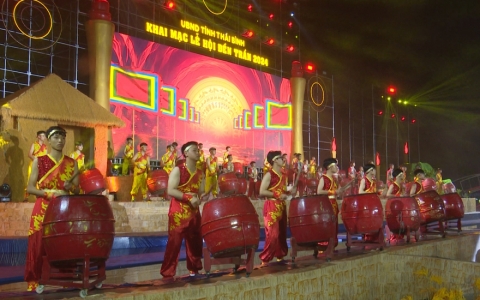 Tổng duyệt chương trình Khai mac lễ hội đền Trần
