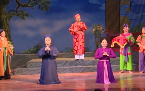 Nhà hát chèo Thái Bình dàn dựng bảo lưu vở chèo: Đôi ngọc truyền kỳ