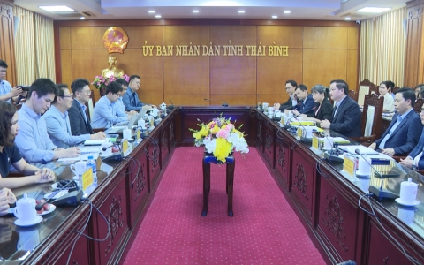 UBND tỉnh Thái Bình làm việc với công ty TNHH Hyosung Việt Nam 