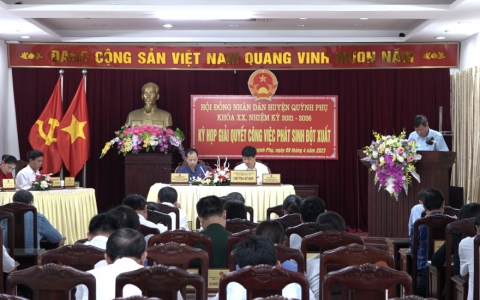 HĐND huyện Quỳnh Phụ tổ chức kì họp giải quyết công việc phát sinh đột xuất