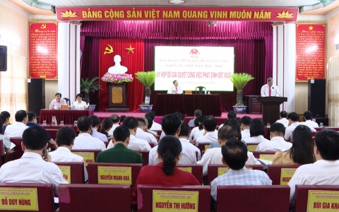 HĐND huyện Vũ Thư tổ chức Kỳ họp giải quyết công việc phát sinh đột xuất