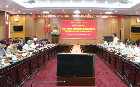 Tỉnh ủy Thái Bình làm việc với đoàn công tác của Trung ương Hội người cao tuổi Việt Nam
