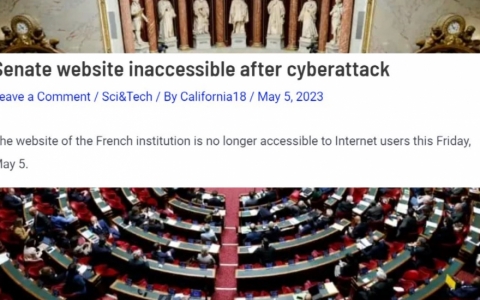 Tin tặc đánh sập trang web của Thượng viện Pháp