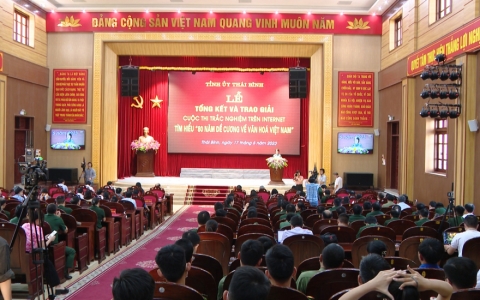 Tổng kết và trao giải cuộc thi trắc nghiệm trên internet tìm hiểu “80 năm Đề cương về văn hóa Việt Nam”