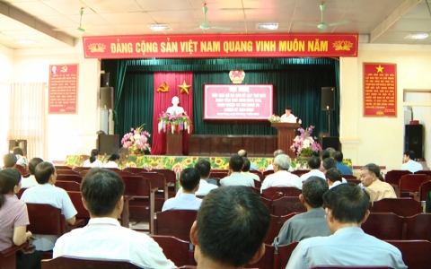Đại biểu HĐND tỉnh tiếp xúc cử tri huyện Vũ Thư