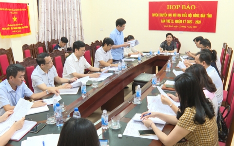 Hội nông dân Thái Bình tổ chức họp báo trước Đại hội Đại biểu Hội nông dân tỉnh Thái Bình lần thứ XI, nhiệm kỳ 2023- 2028 