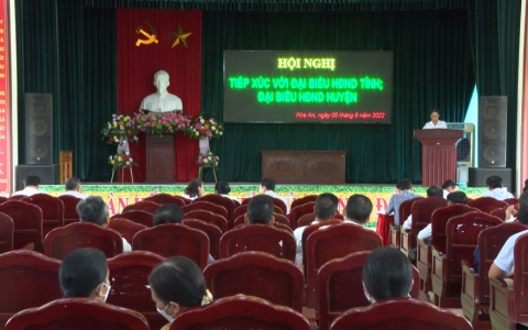 Đại biểu HĐND tỉnh tiếp xúc cử tri huyện Thái Thụy