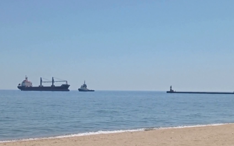 Tàu chở hàng đầu tiên cập cảng Ukraine 