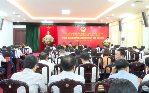 Kỳ họp HĐND tỉnh Thái Bình khóa XVII để giải quyết công việc phát sinh đột xuất 