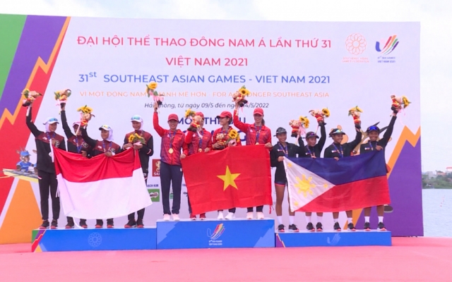 9 VĐV thuộc Trung tâm huấn luyện và thi đấu thể thao Thái Bình đóng góp vào 9 huy chương các loại tại SEA Games 31