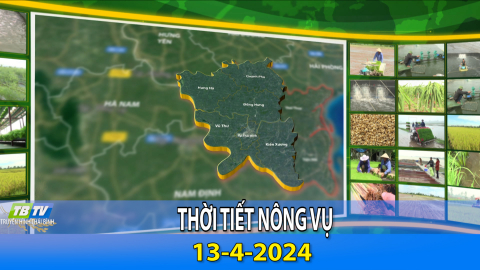 DỰ B&Aacute;O THỜI TIẾT N&Ocirc;NG VỤ TH&Aacute;I B&Igrave;NH 13-4-2024