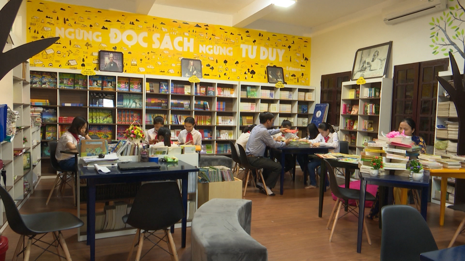 Góc thư viện lớp Mô hình góp phần xây dựng văn hóa đọc của học sinh trường  Tiểu học Ngô Mây  