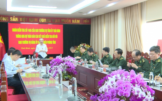 Kiểm tra việc thực hiện các Chỉ thị, Nghị quyết tại Bộ Chỉ huy BĐBP